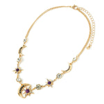 Accessorize London Women's Crystal Celestial Statement Star Moon Necklace