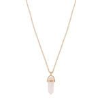 Accessorize London Women's Pink Celestial Stone Pendant Necklace