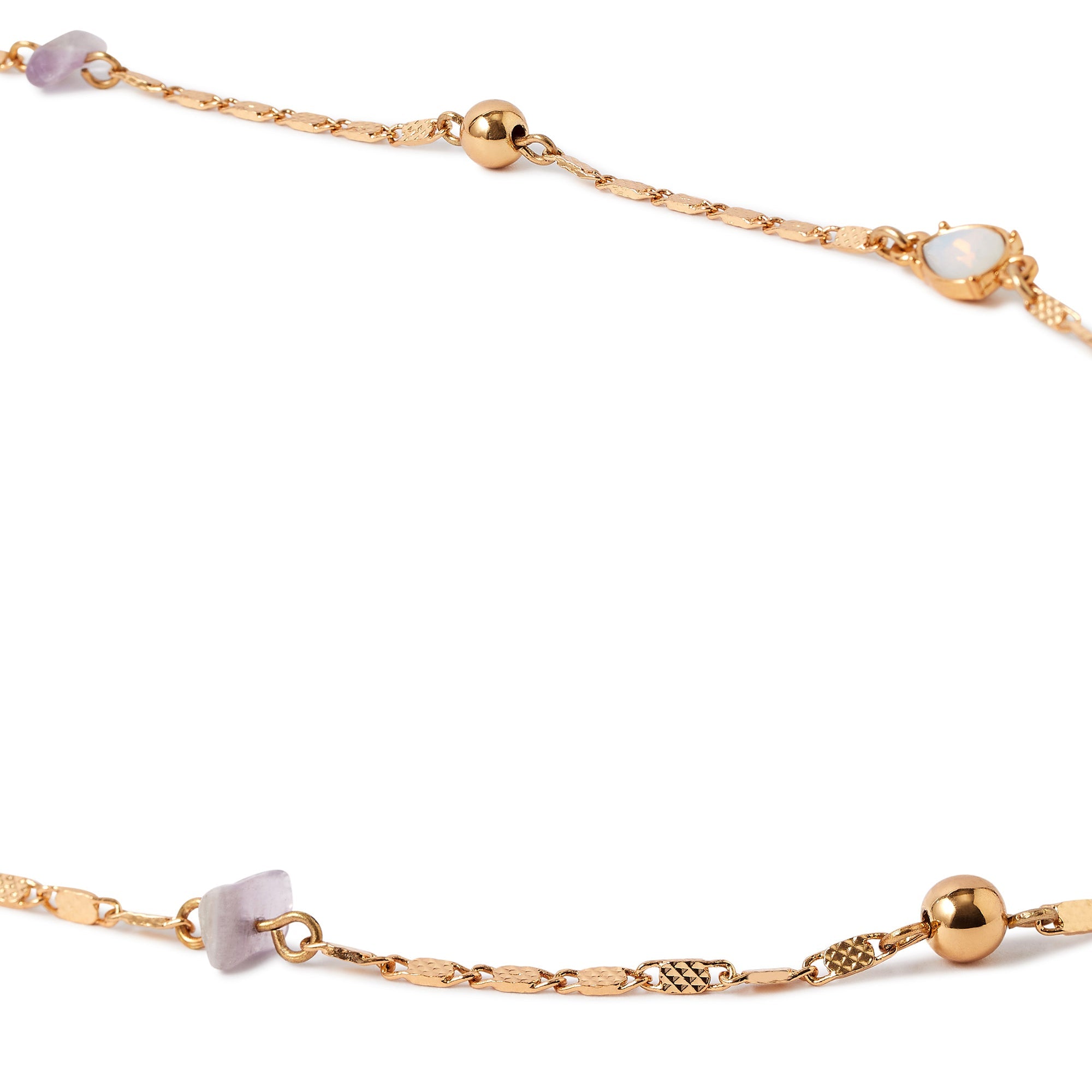 Accessorize London Women's Multi Celestial Beaded Stones Rope Necklace
