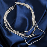 Accessorize London Women's Silver Layered Cupchain Necklace