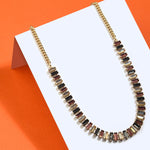 Accessorize London Women's Multy Small baguette necklace