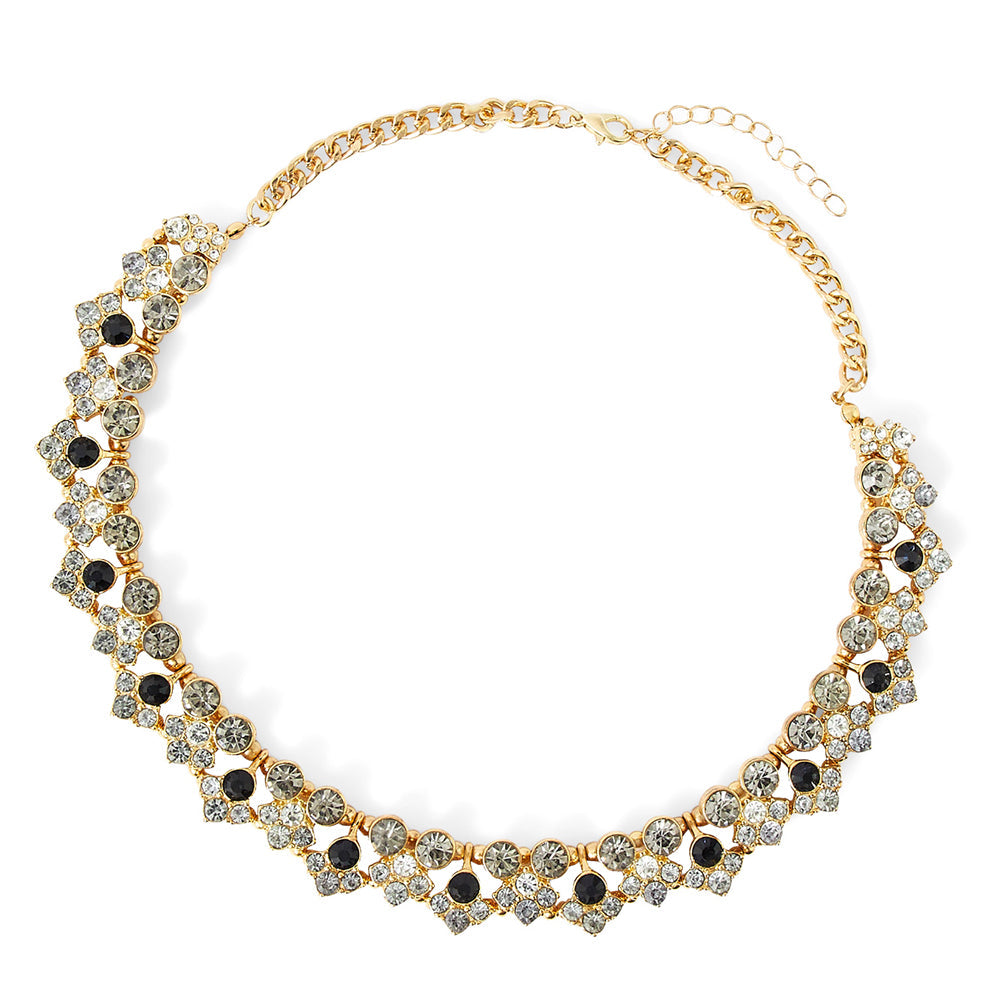 Accessorize London Women's Multi Eclectic Statement Stones Collar Necklace