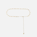 Accessorize London Women's Gold Single Crystal Drop Waist Chain