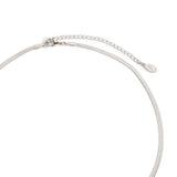 Accessorize London Women's Water Proof Silver Snake Chain Necklace
