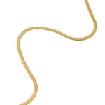 Accessorize London Women's Water Proof Gold Snake Chain Necklace
