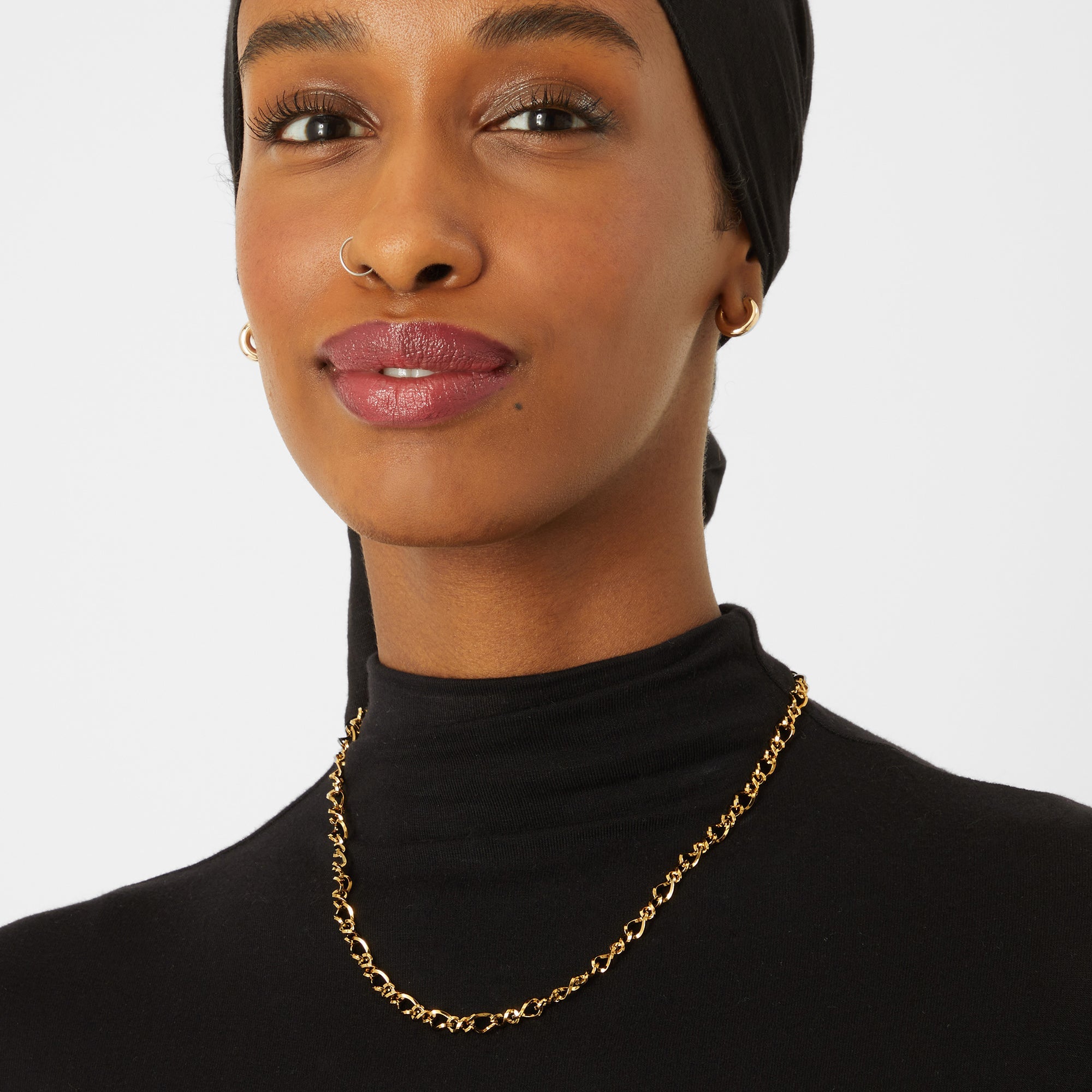 Accessorize London Women's Water Proof Gold Fancy Chain Necklace