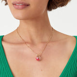 Accessorize London Women's Red Bauble Pendant Necklace