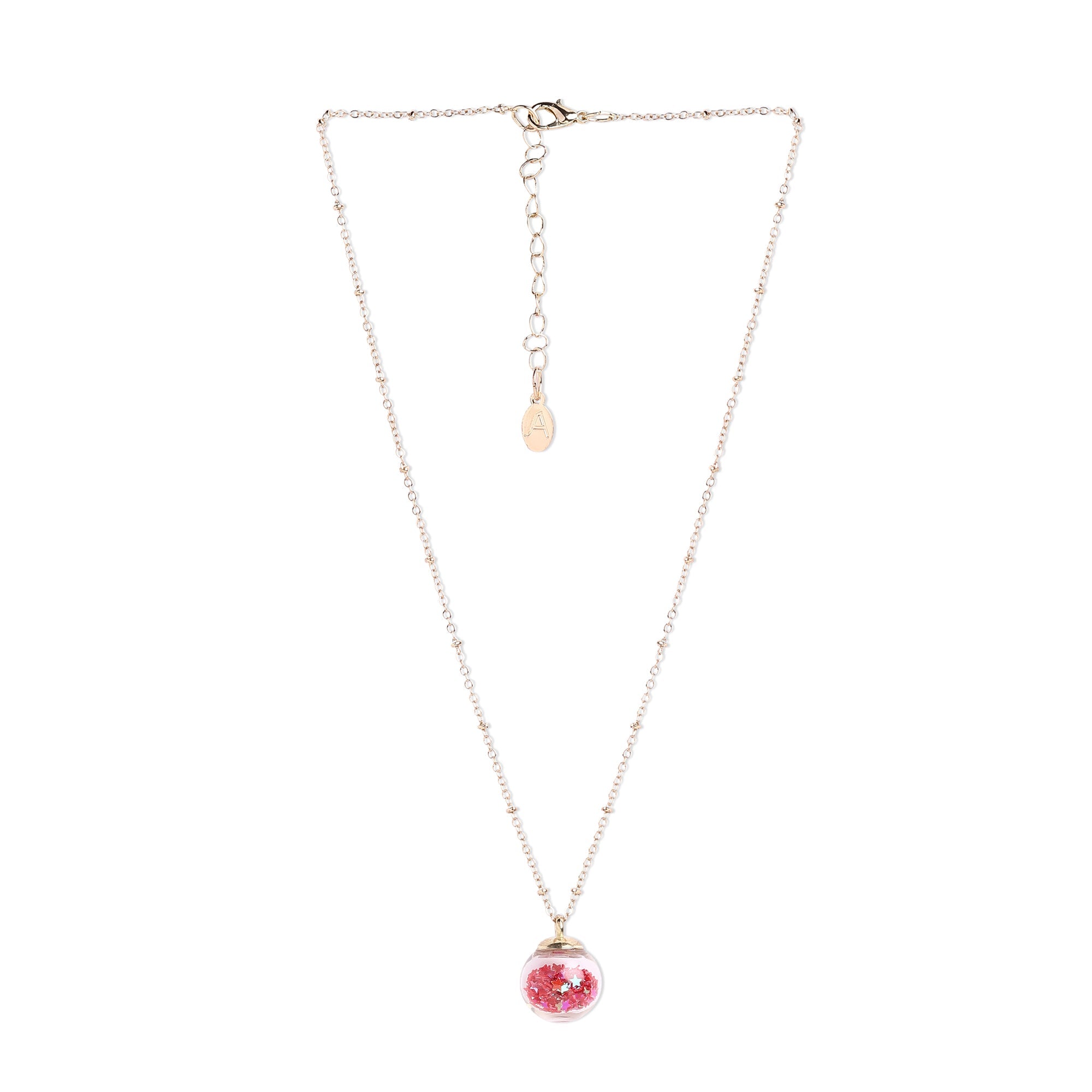 Accessorize London Women's Red Bauble Pendant Necklace