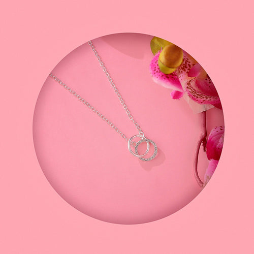 Accessorize London Women's Linked Circles Pendant Necklace