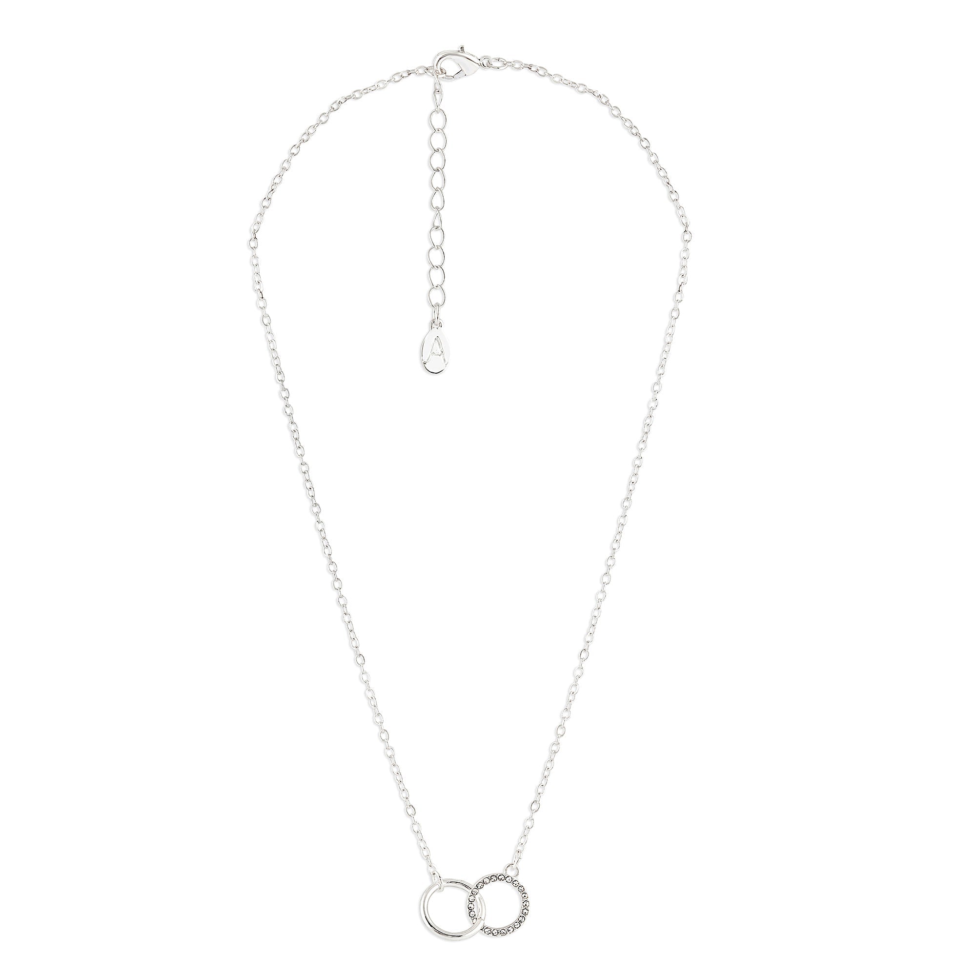 Accessorize London Women's Linked Circles Pendant Necklace