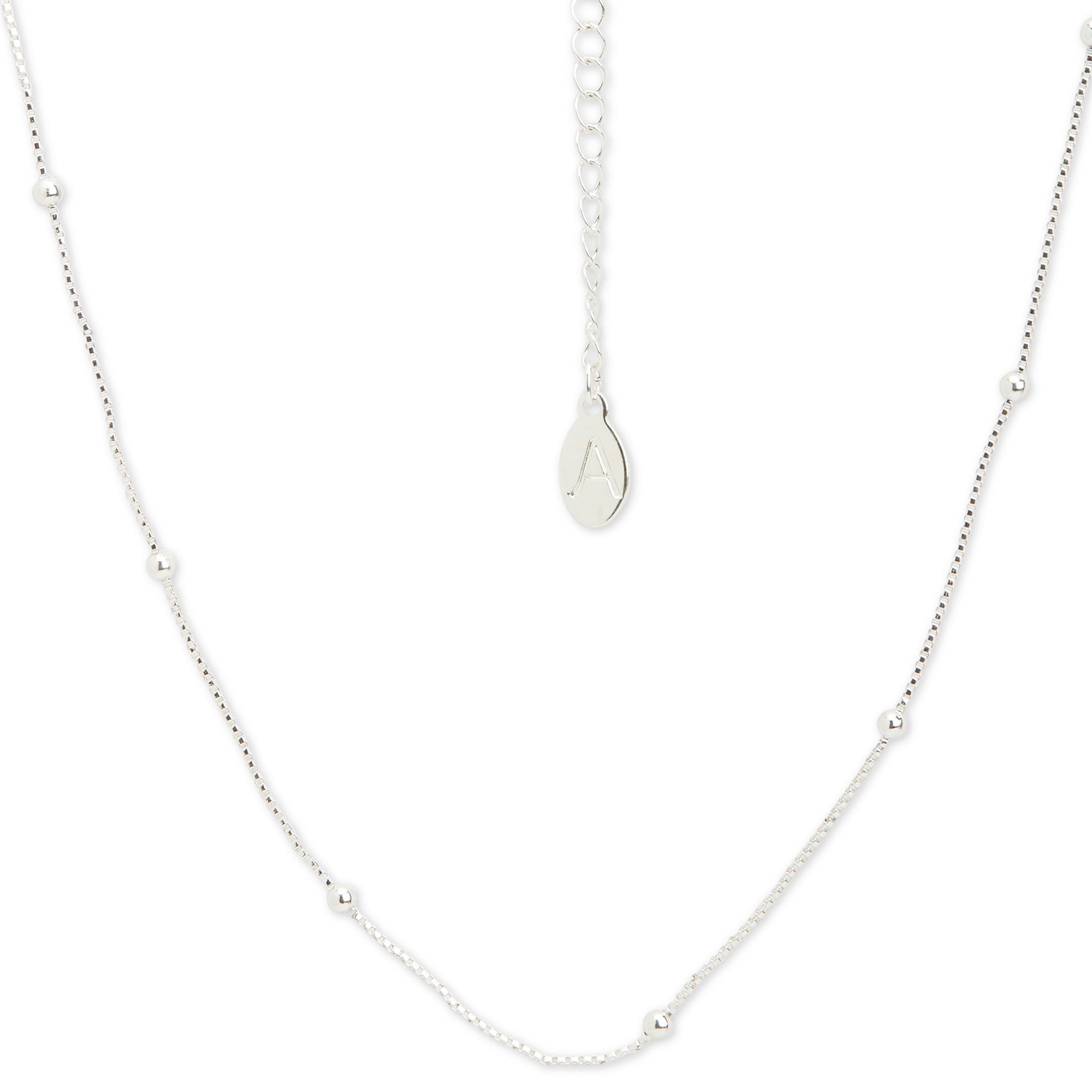 Beaded sterling deals silver chain