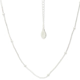 Accessorize London Women's Silver Beaded Chain Necklace