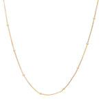 Accessorize London Women's Gold Beaded Chain Necklace