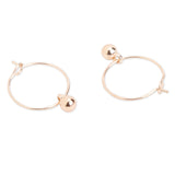 Accessorize London Women's Rose Gold Set of 3 Simple Hoop Earring
