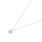 925 Pure Sterling Silver Daisy Pendant Necklace For Women