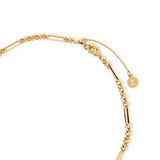 Real Gold Plated Z Figaro Chain Necklace For Women By Accessorize London