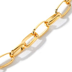 Real Gold Plated Z Chunky Plain Chain Necklace For Women By Accessorize London