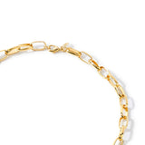 Real Gold Plated Z Chunky Plain Chain Necklace For Women By Accessorize London