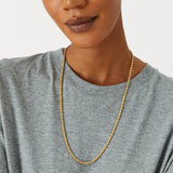 Real Gold Plated Long Rope Necklace For Women By Accessorize London