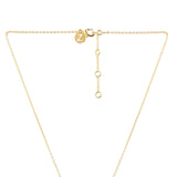 Real Gold Plated "M" Rainbow Initial Pendant For Women By Accessorize London