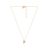 Real Gold Plated "P" Rainbow Initial Pendant For Women By Accessorize London