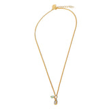 Real Gold Plated Z Complimentary Healing Stone Necklace For Women By Accessorize London