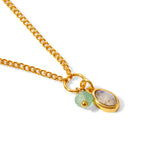 Real Gold Plated Z Complimentary Healing Stone Necklace For Women By Accessorize London