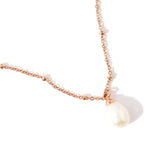 Real Gold Plated Z Irregular Pearl Necklace For Women By Accessorize London