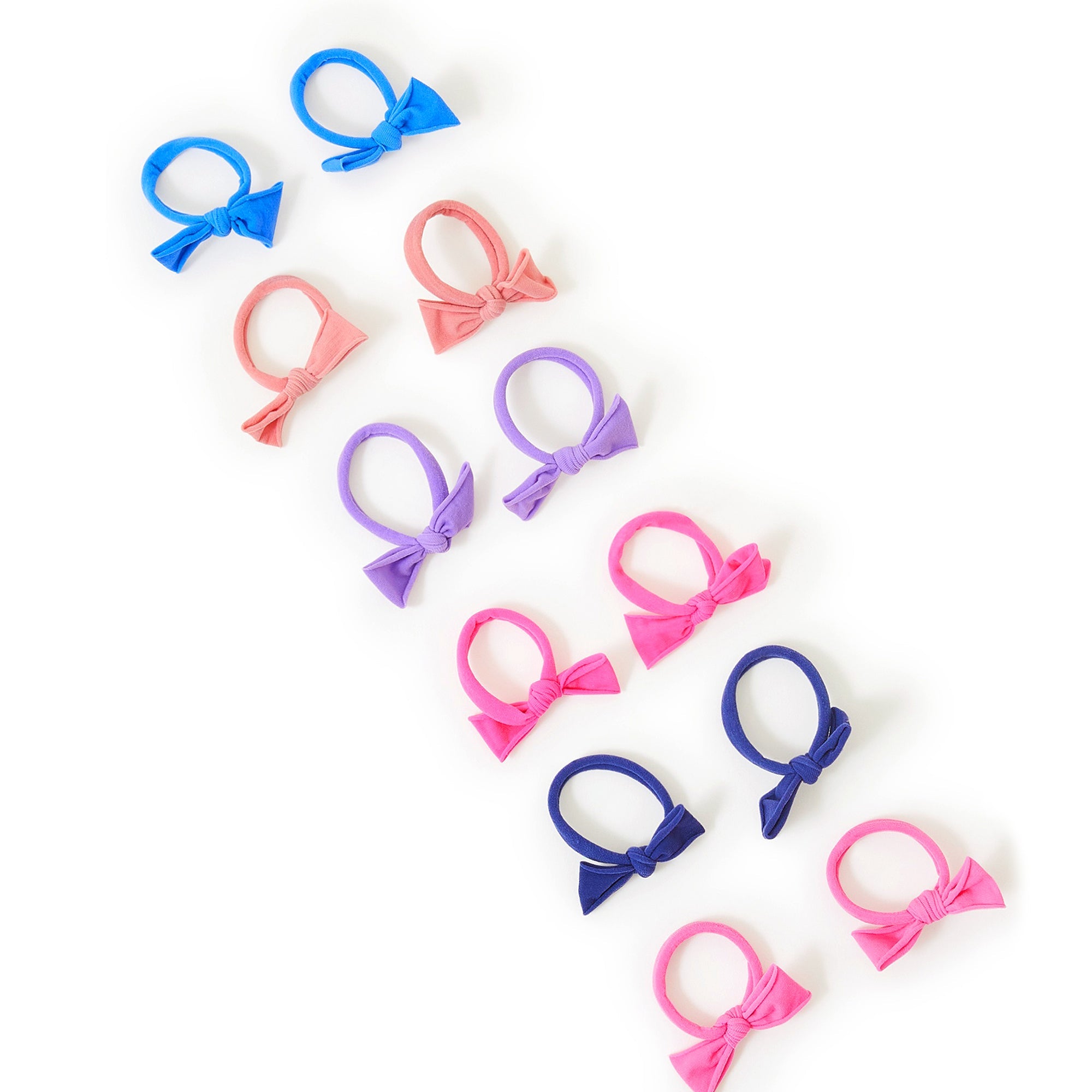 Accessorize London Girl's Mini Tie Hair Pony Pack OF 6