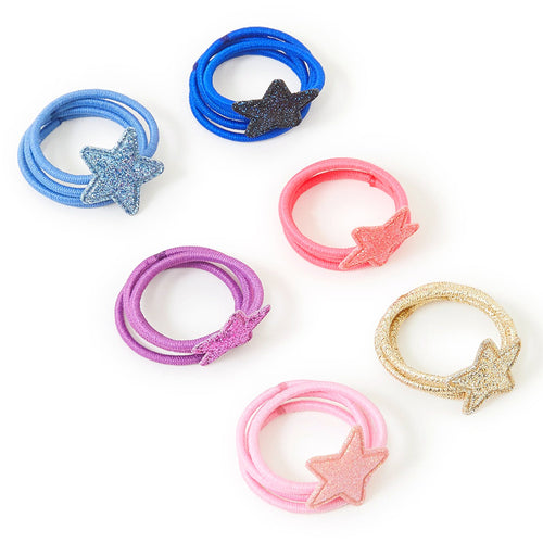 Accessorize London Girl's Star Itsy Bitsy Hair Pony Pack Of 3