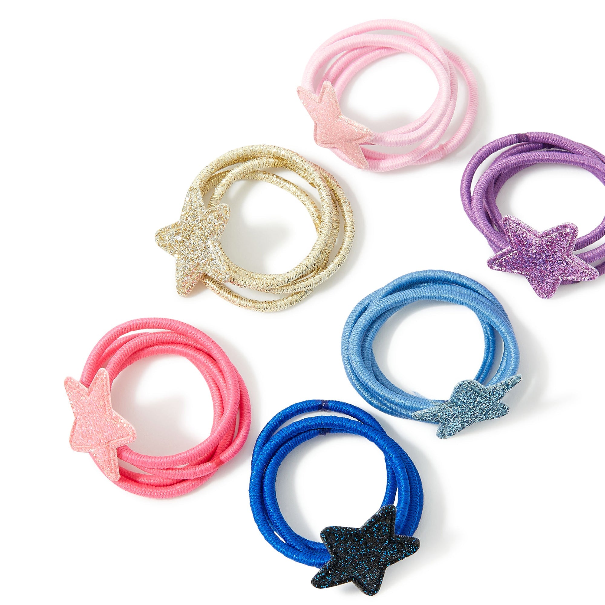 Accessorize London Girl's Star Itsy Bitsy Hair Pony Pack Of 3