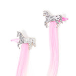 Accessorize London Girl's 2 X Unicorn Fake Hair Extensions