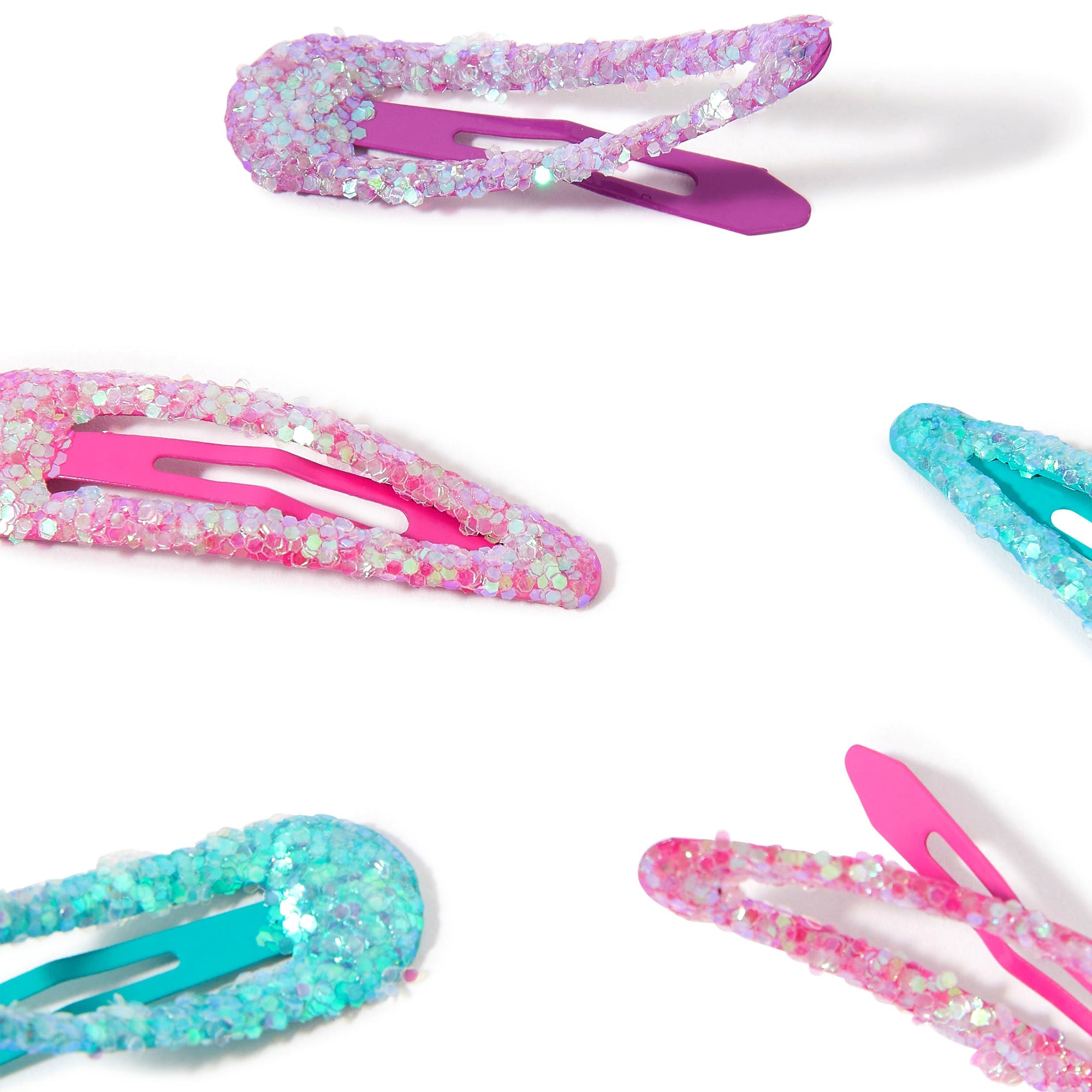 Accessorize London Girl's 6 X Glitter Clic Clacs