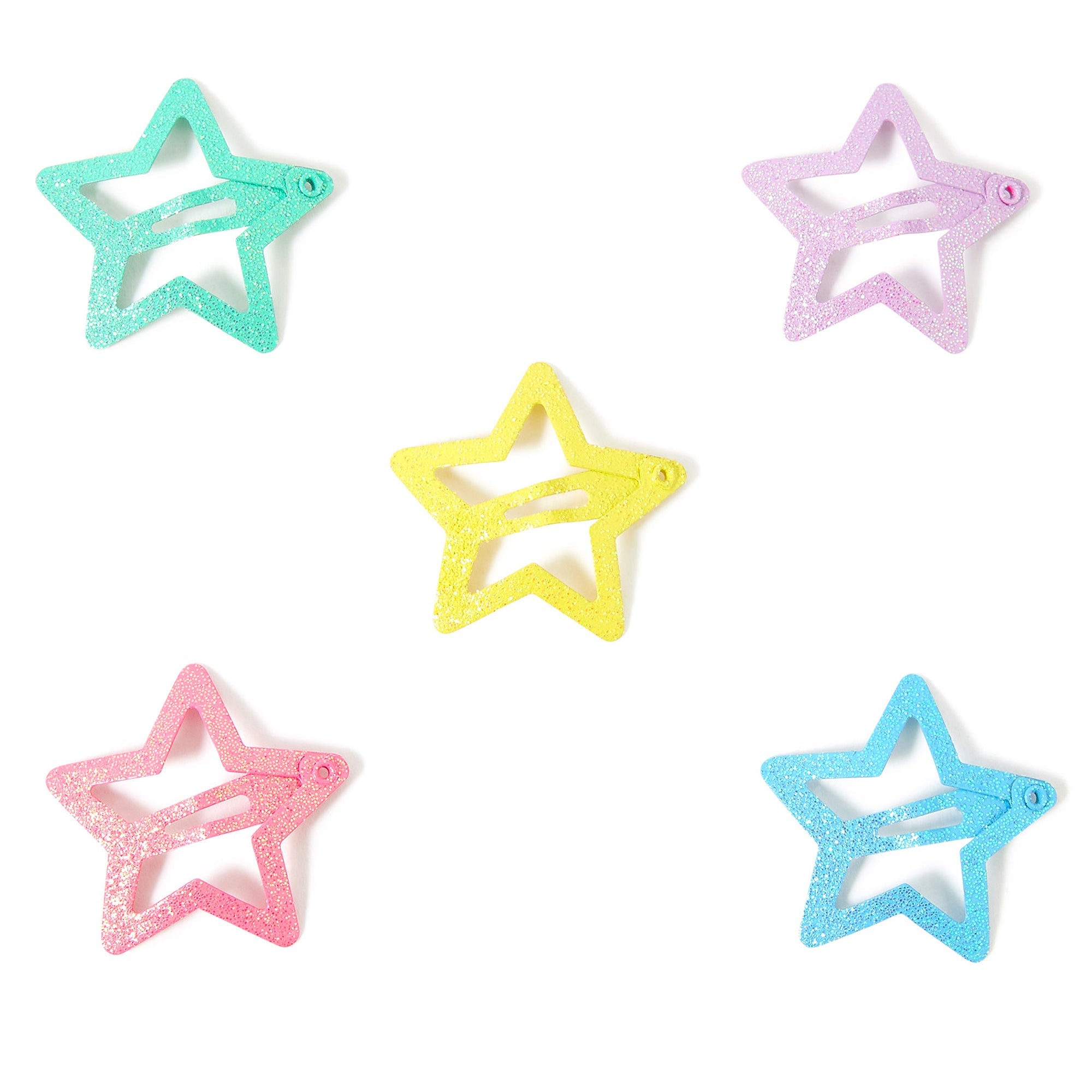 Accessorize London Girl's 5 X Star Clic Clacs