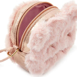 Accessorize London Girl's Fluffy Cat Round Sling Bag