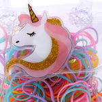 Accessorize London Girl's Mini Elastics In Unicorn Bag