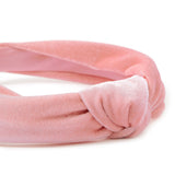 Accessorize London Girl's Pink Velvet Knotted Alice Hair Band