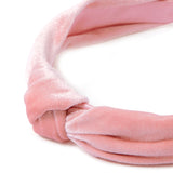 Accessorize London Girl's Pink Velvet Knotted Alice Hair Band