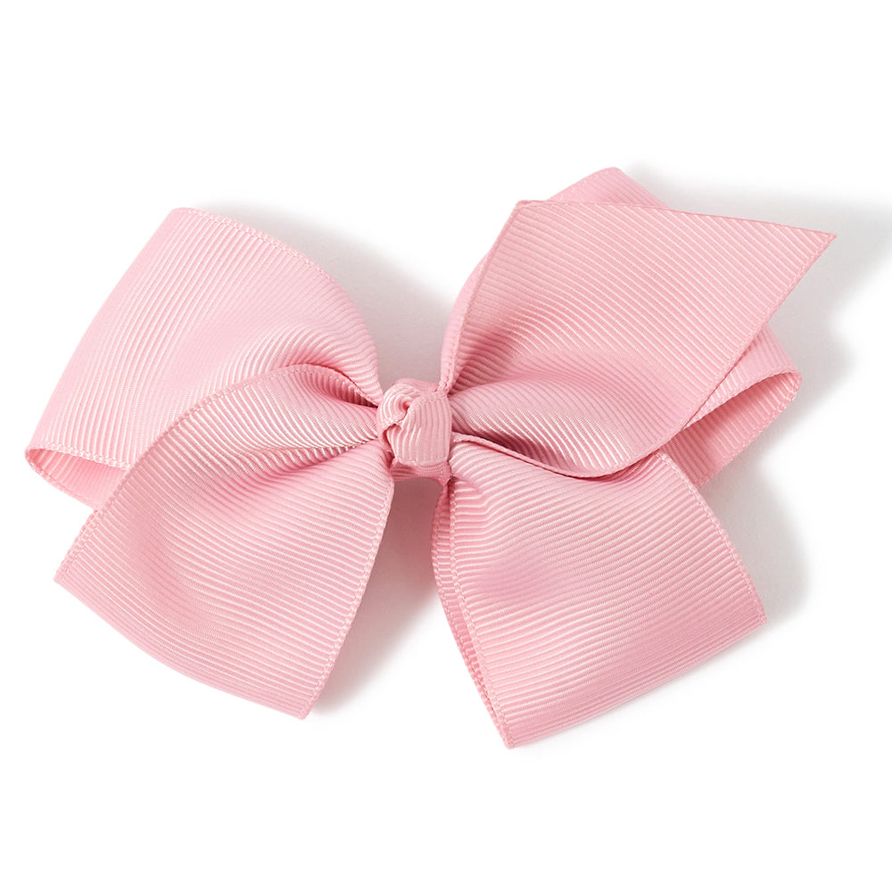 Accessorize London Girl's Pink Hair Bow Barette Clip