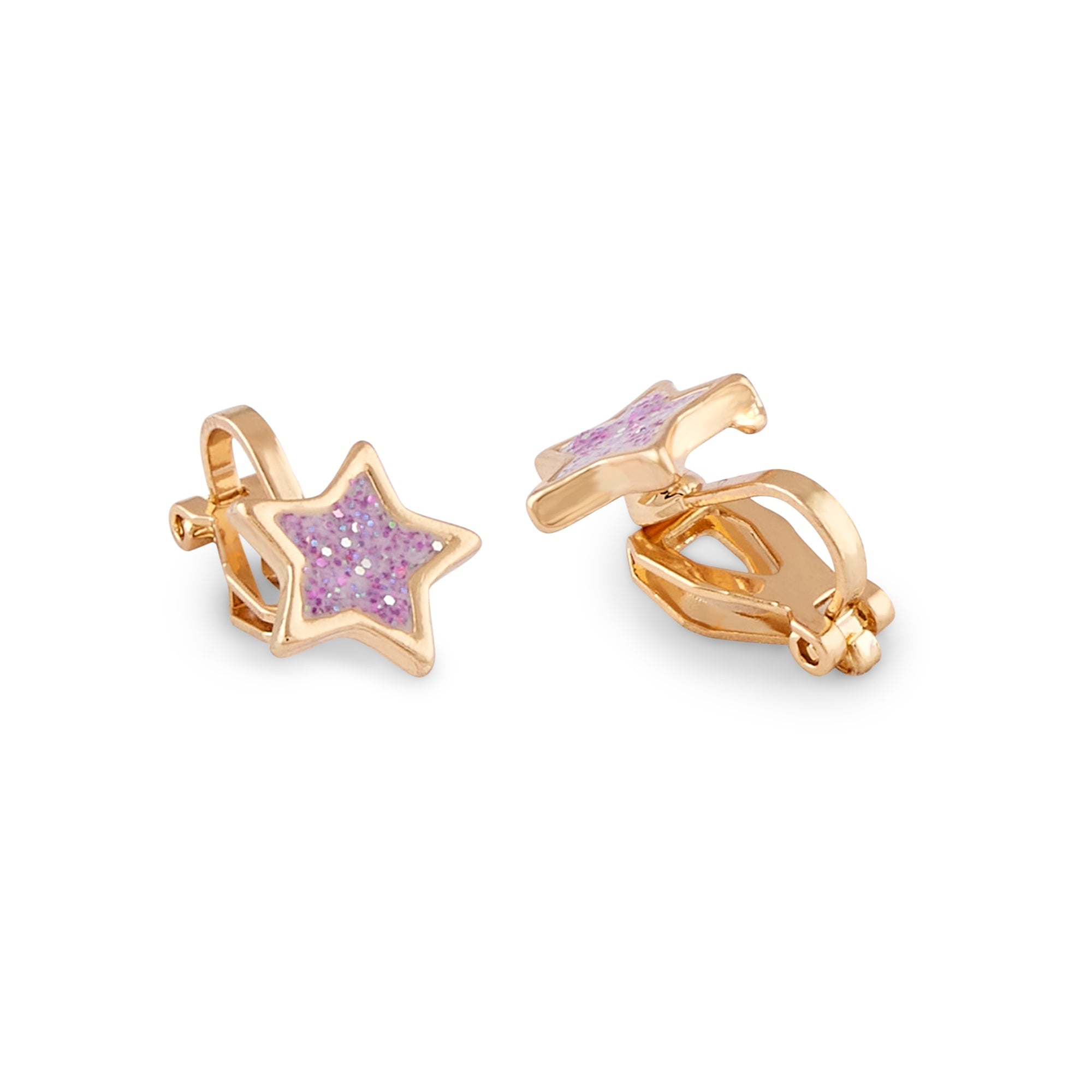 Girls butterfly clip-on earring set
