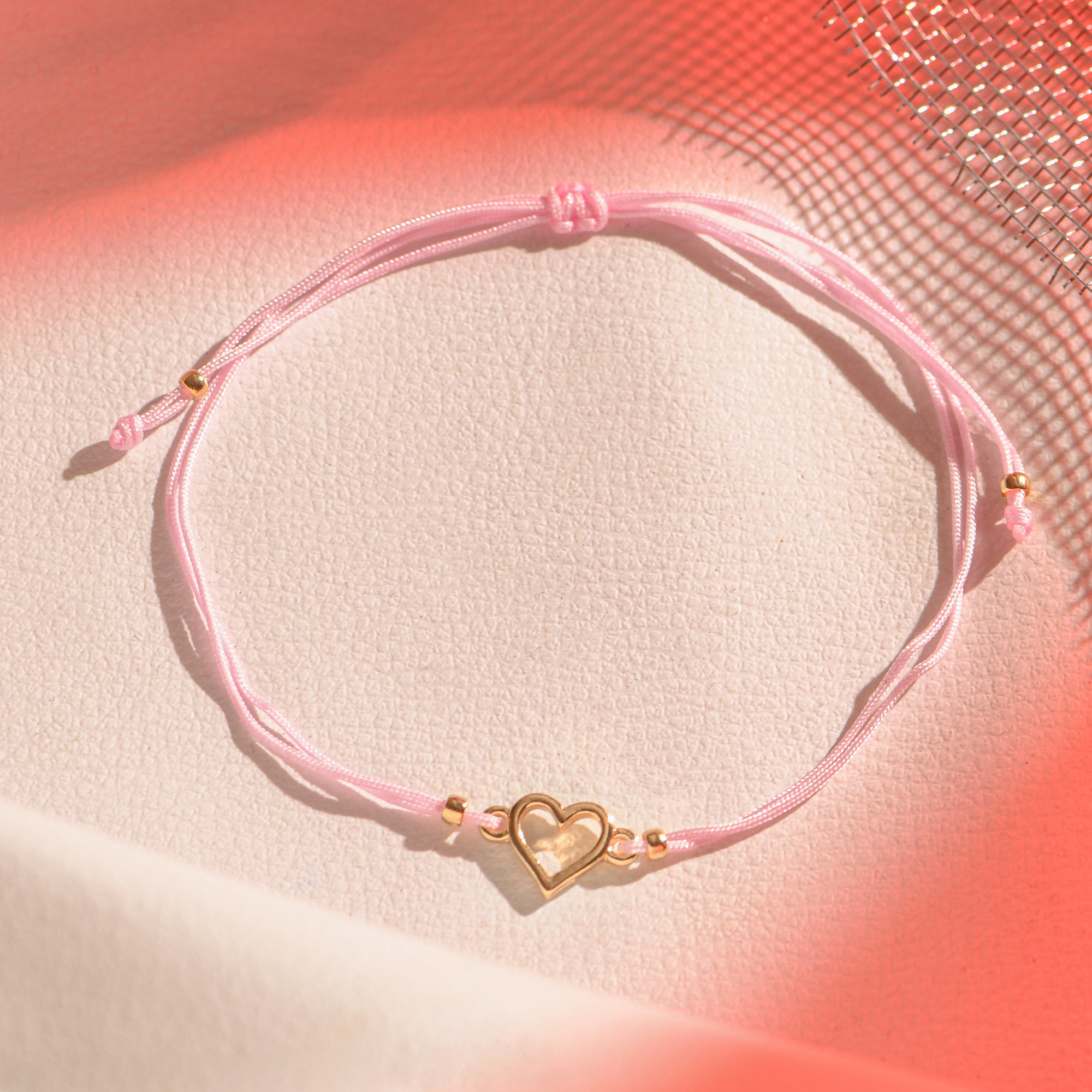 Accessorize London Women'S Pink Heart Friendship Bracelet