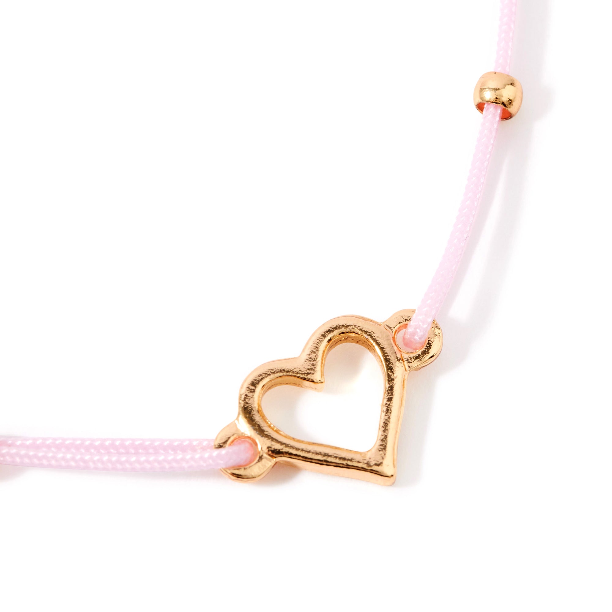 Accessorize London Women'S Pink Heart Friendship Bracelet