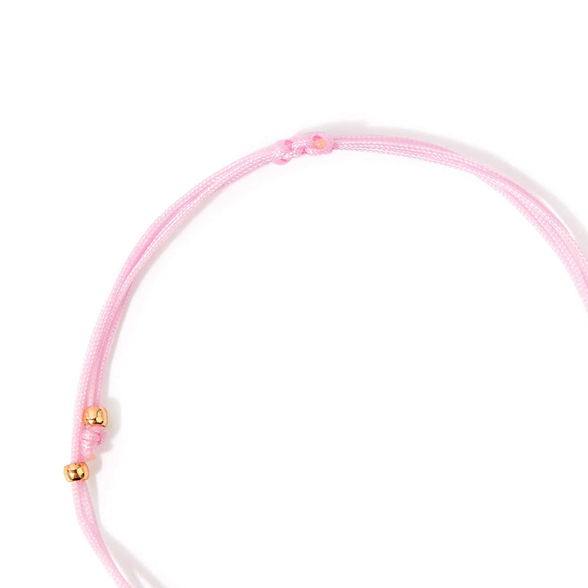 Accessorize London Women'S Pink Heart Friendship Bracelet