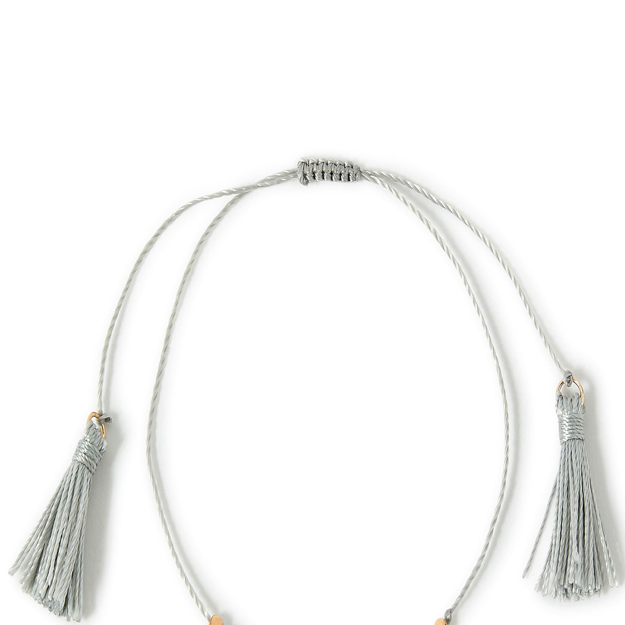 Accessorize London Women's Grey Beaded Pearl Thread Anklet