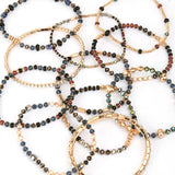 Accessorize London Women's Black Luxe Stretch Bracelet Pack