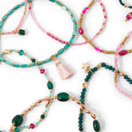 Accessorize London Women's Multi Willow 9 Stretch Bracelet Pack