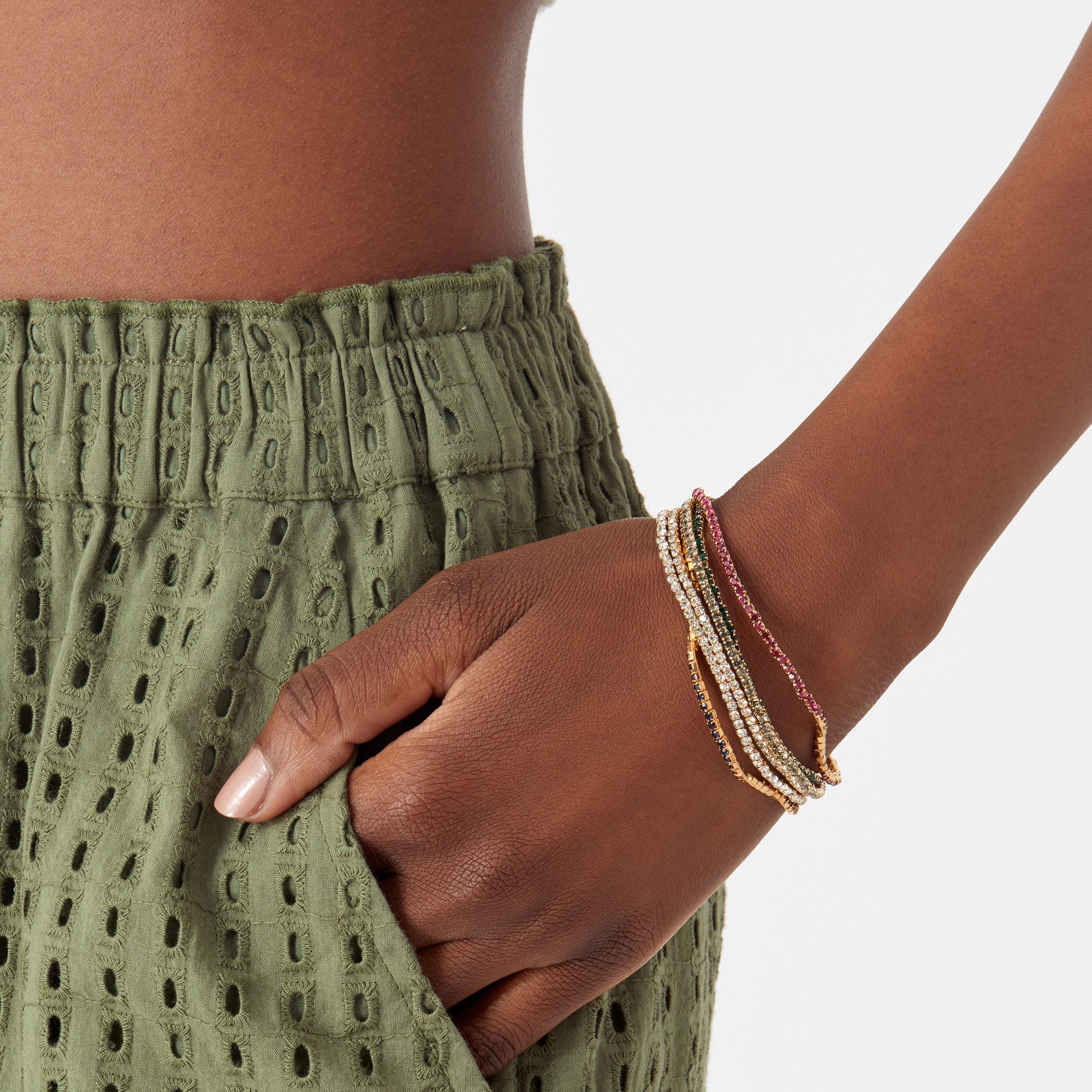 Accessorize London Women's Multi Willow Tiny Cupchain Stretch Pack