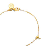 Real Gold Plated Z Hling Stone Slce Lapis Sldr Brclt For Women By Accessorize London