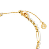Real Gold Plated Z Figaro Chain Bracelet For Women By Accessorize London