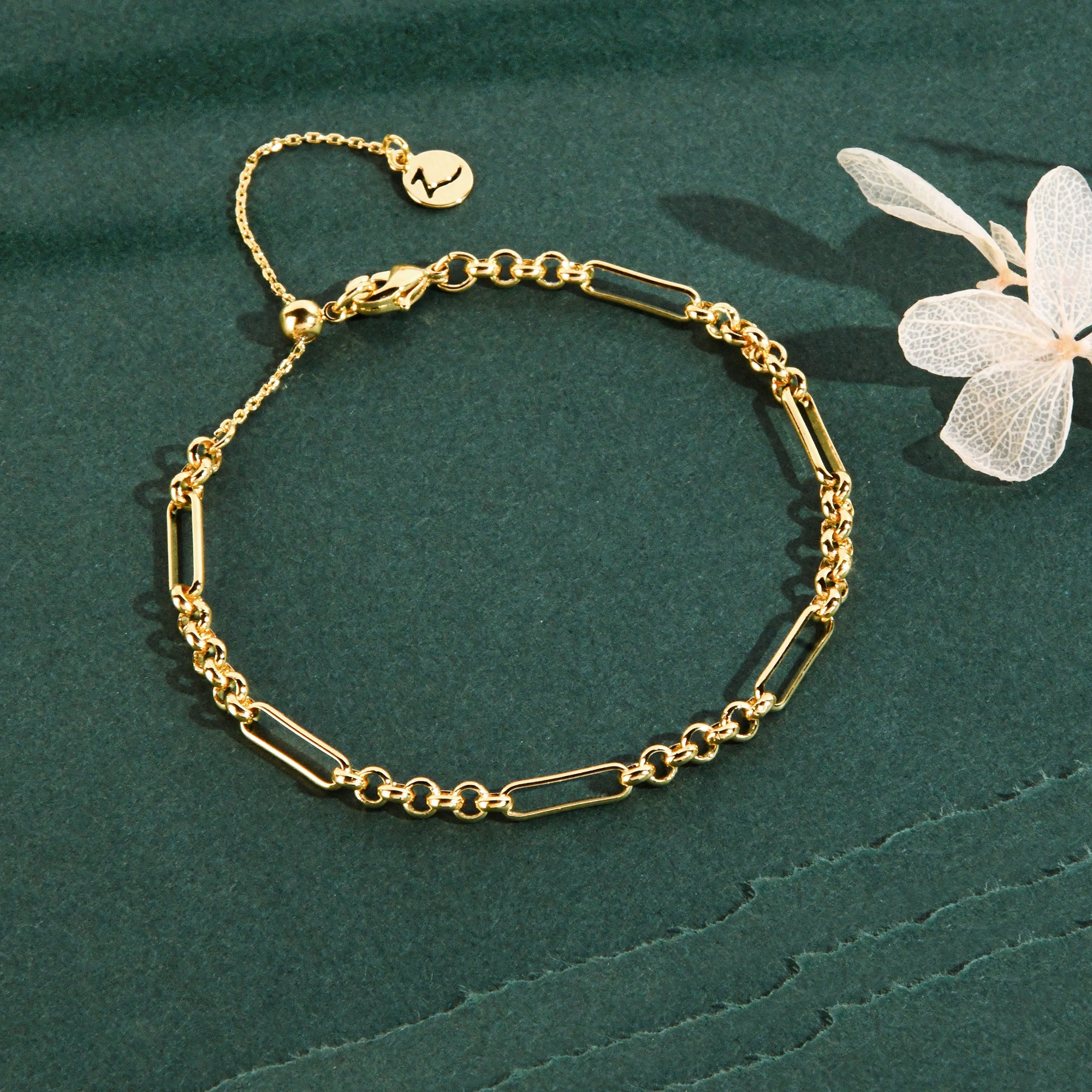 24K Handmade Ladies Gold Bracelets 12gm